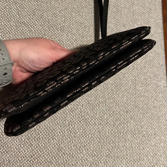 NWT Kate Spade wristlet Chelsea black leopard - Picture 6 of 7